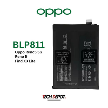 OPPO Reno 5 5G, Reno 5, Find X3 Lite BATTERY 4300mAh- BLP811